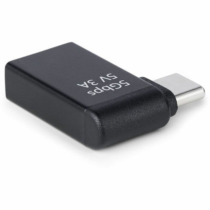 StarTech.com Adaptateur USB-C vers USB-A à angle droit, USB 5 Gbit/s, adaptateur compact USB-C mâle vers USB-A femelle, boîtier métallique durable, M/F USB31CAADGCPRA
