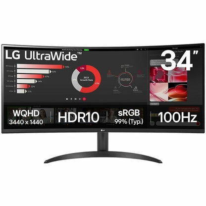Moniteur LED UWQHD 34" ultra-large LG 34WR50QK-B - 21:9 34WR50QK-B