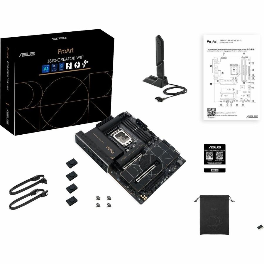 Carte mère pour station de travail Asus ProArt PROART Z890-CREATOR WIFI - Chipset Intel Z890 PROART Z890-CREATOR WIFI