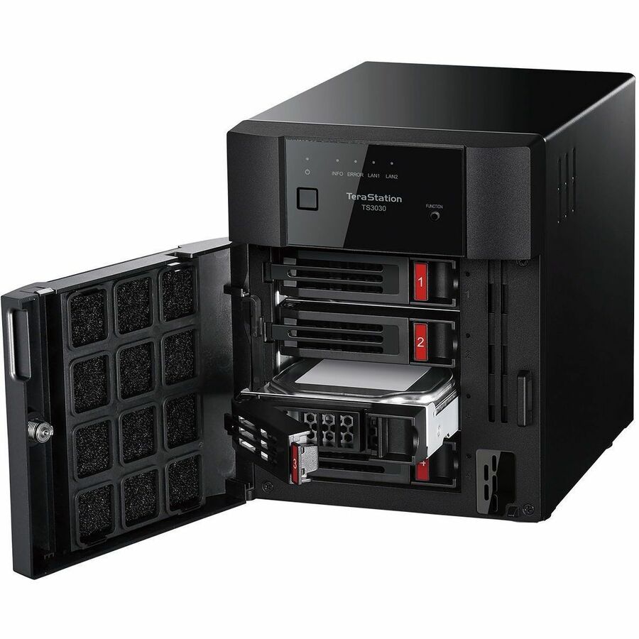 NAS de bureau à 2 baies BUFFALO TeraStation 3230DN 16 To (2 x 8 To) Disque dur inclus 2,5 GBE iSCSI Conforme TAA TS3230DN1602