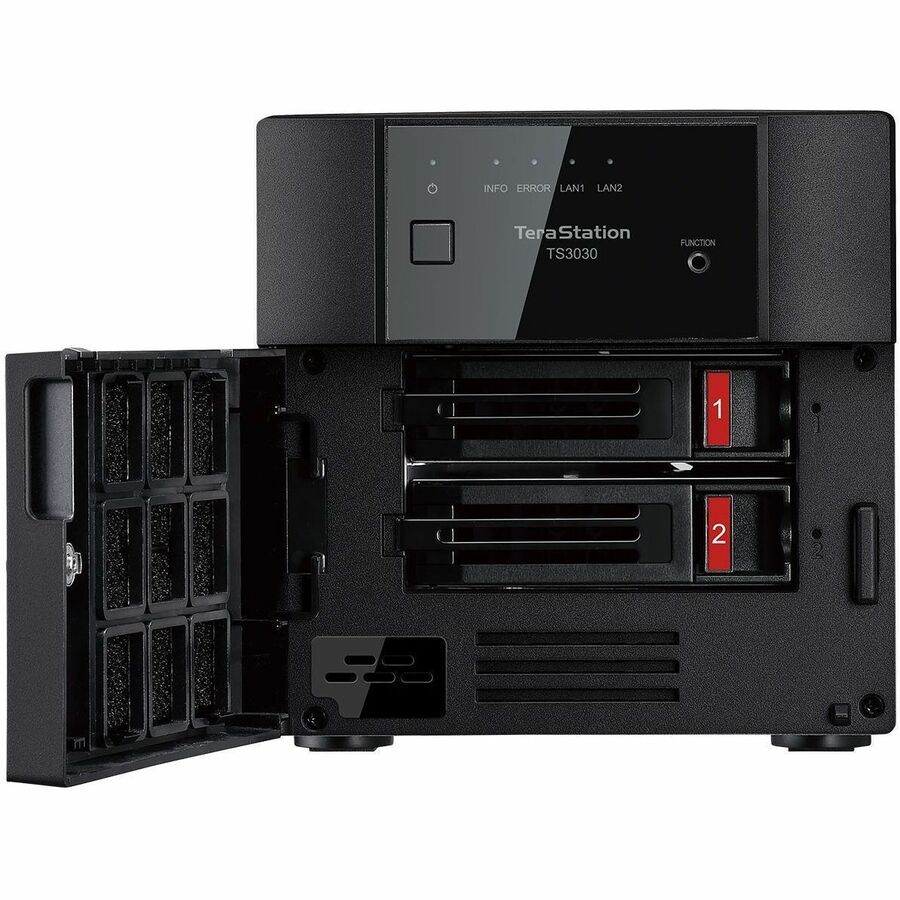 NAS de bureau à 2 baies BUFFALO TeraStation 3230DN 16 To (2 x 8 To) Disque dur inclus 2,5 GBE iSCSI Conforme TAA TS3230DN1602