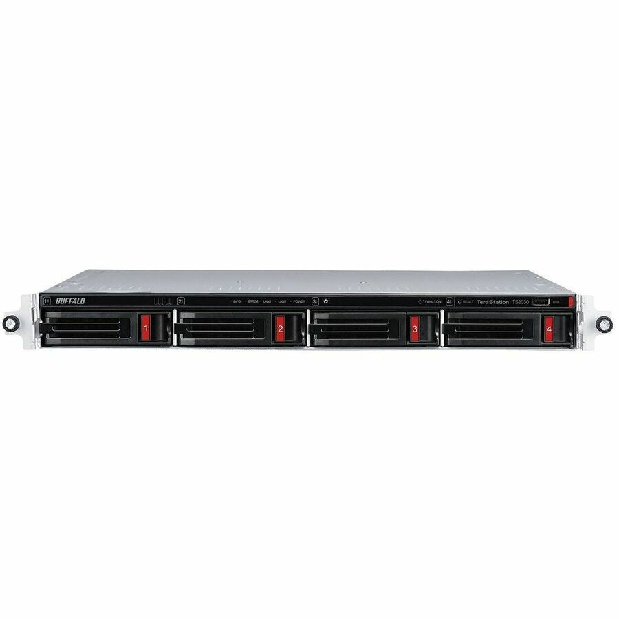 BUFFALO TeraStation 3430RN NAS à 4 baies en rack 16 To (4 x 4 To) Disque dur inclus 2,5 GBE iSCSI conforme TAA TS3430RN1604