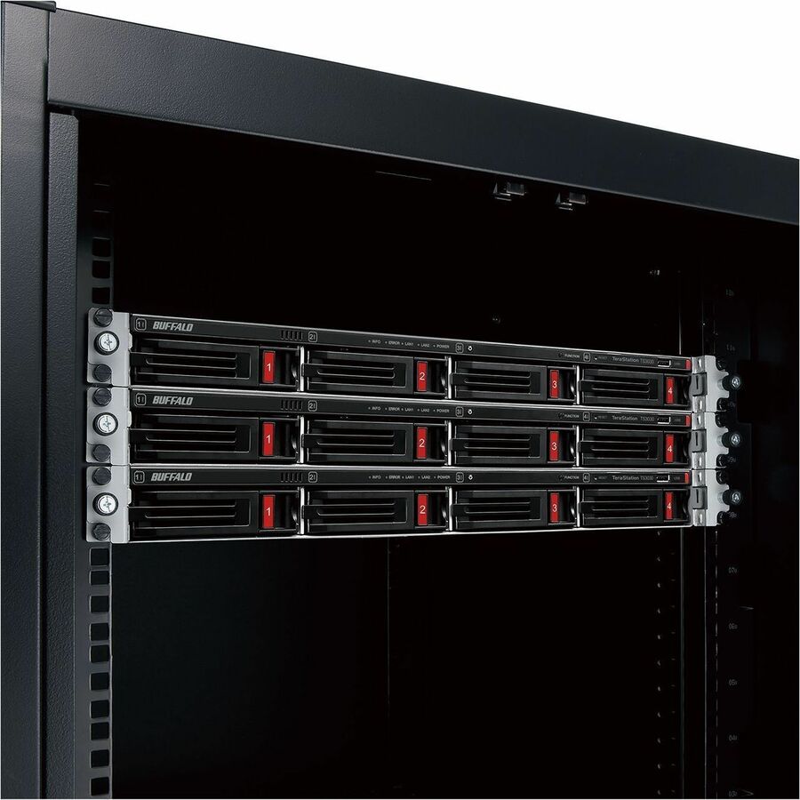 BUFFALO TeraStation 3430RN NAS à 4 baies en rack 16 To (4 x 4 To) Disque dur inclus 2,5 GBE iSCSI conforme TAA TS3430RN1604
