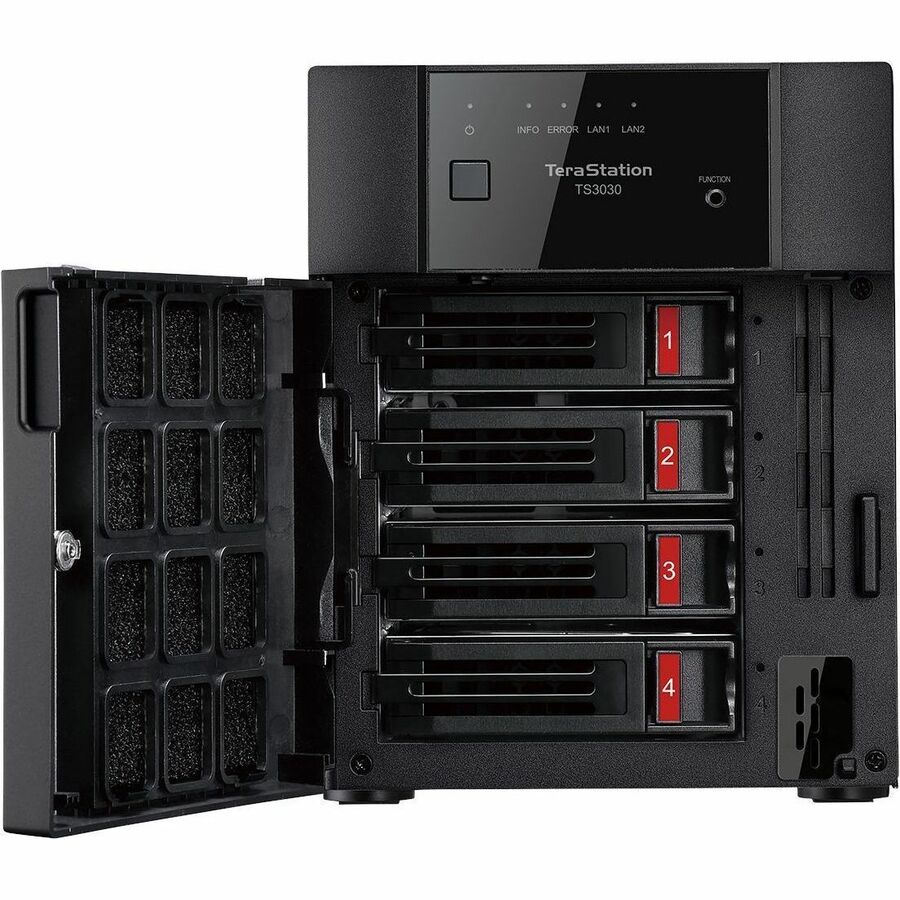 BUFFALO TeraStation 3430DN NAS de bureau à 2 baies partiellement rempli 4 To (2 x 2 To) Disque dur inclus 2,5 GBE iSCSI conforme TAA TS3430DN0402