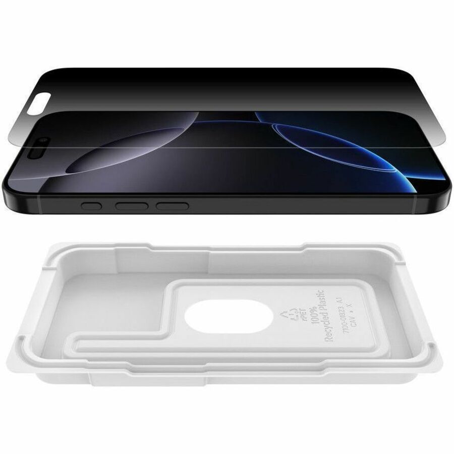 Protection d'écran Belkin ScreenForce InvisiGlass avec traitement de confidentialité pour iPhone 16 Pro Max OVA170FQ
