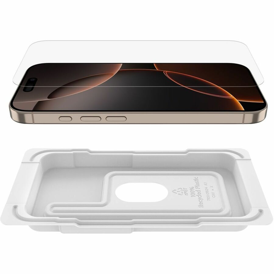 Belkin ScreenForce UltraGlass 2 Treated Screen Protector for iPhone 16 Pro Clear OVA157FQ