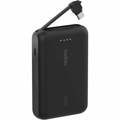 Batterie externe Belkin BoostCharge 10K avec câble intégré BPB021fqBK