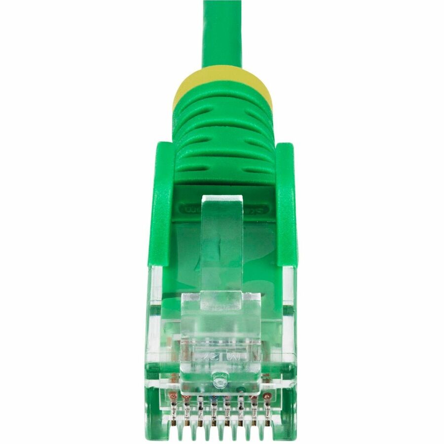Câble Ethernet CAT6 fin vert StarTech.com de 3 m, RJ45 fin sans accroc, UTP, LSZH, cuivre nu 28 AWG, cordon de raccordement réseau fin, testé Fluke N6PAT10GNS