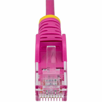 StarTech.com Câble Ethernet CAT6 fin rose de 3 m, RJ45 fin sans accroc, UTP, LSZH, cuivre nu 28 AWG, cordon de raccordement réseau fin, testé Fluke N6PAT10PKS