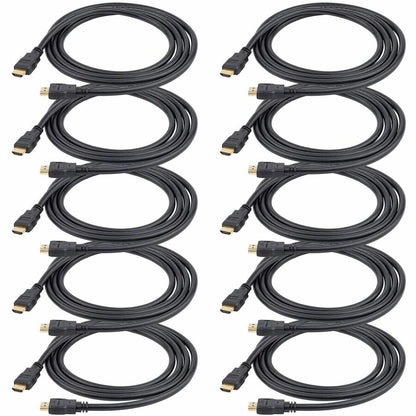 StarTech.com 3ft (0.9m) HDMI Cable - 10 Pack - High Speed HDMI Cable w/ Ethernet, 4K 30Hz, UHD Monitor Cord, 10-Pack HDMI 1.4 Cable HDMM310PK