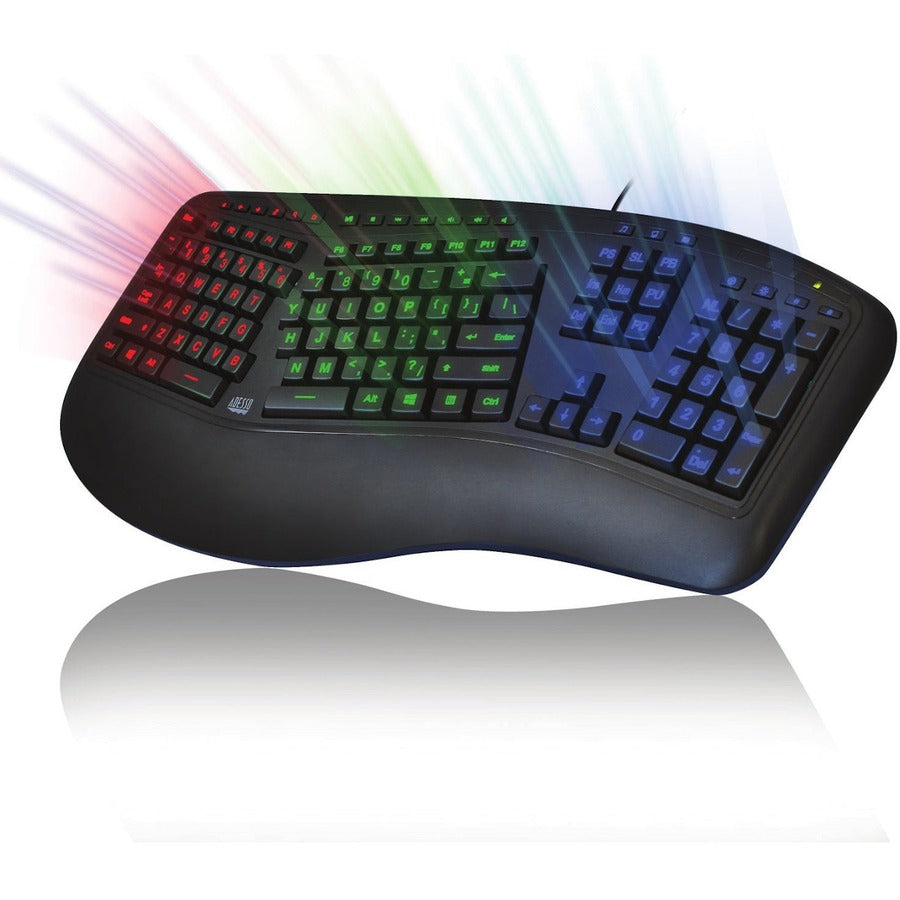 Clavier ergonomique rétroéclairé couleur Adesso AKB-150EB-FR AKB-150EB-FR