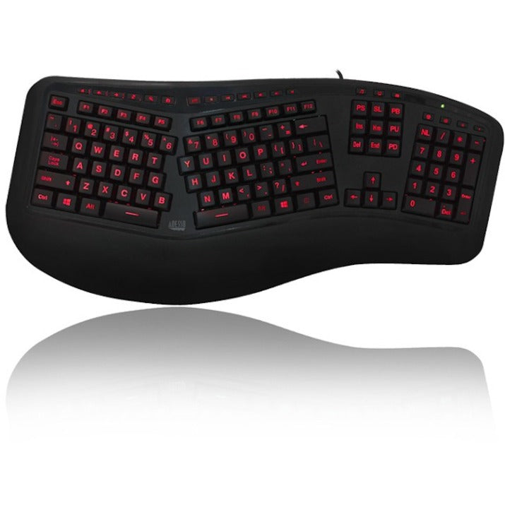 Clavier ergonomique rétroéclairé couleur Adesso AKB-150EB-FR AKB-150EB-FR
