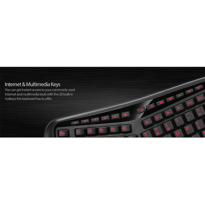 Clavier ergonomique rétroéclairé couleur Adesso AKB-150EB-FR AKB-150EB-FR