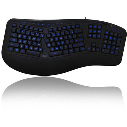 Clavier ergonomique rétroéclairé couleur Adesso AKB-150EB-FR AKB-150EB-FR