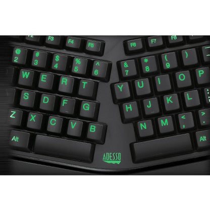 Clavier ergonomique rétroéclairé couleur Adesso AKB-150EB-FR AKB-150EB-FR