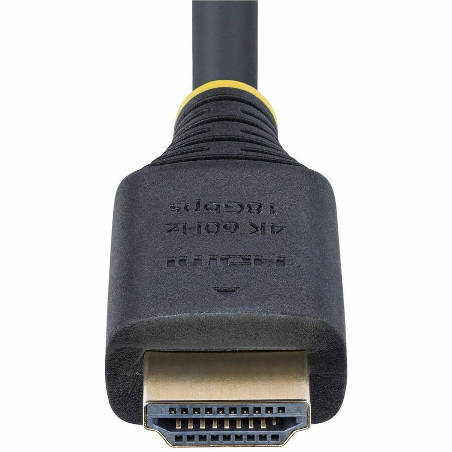Câble HDMI haute vitesse certifié StarTech.com de 3 m (10 pi) de qualité supérieure, 4K 60 Hz/1440p 144 Hz, 18 Gbit/s, cordon HDMI 2.0 UHD, gaine TPE HDMI2-CABLE-4K60-10F