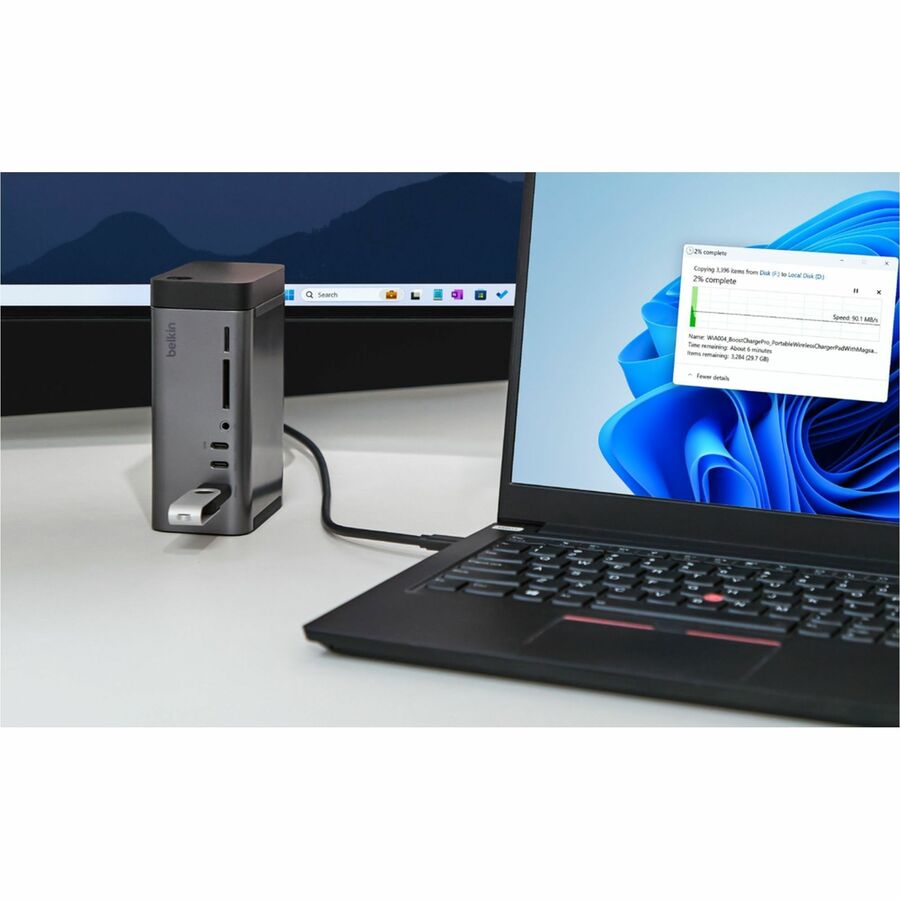 Station d'accueil Belkin Connect USB-C 11 en 1 Pro GaN 150 W INC020ttSGY