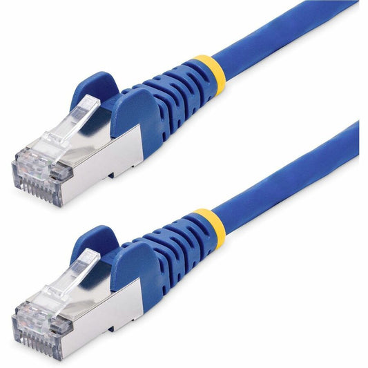 Câble Ethernet CAT8 bleu StarTech.com de 3 m, RJ45 anti-accroc, 25G/40G 2 000 MHz, PoE 100 W, S/FTP, cuivre nu pur 26 AWG, cordon de raccordement réseau LSZH NLBL-10F-CAT8-PATCH