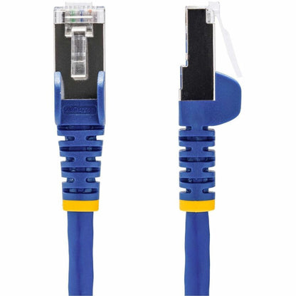 Câble Ethernet CAT8 bleu StarTech.com de 3 m, RJ45 anti-accroc, 25G/40G 2 000 MHz, PoE 100 W, S/FTP, cuivre nu pur 26 AWG, cordon de raccordement réseau LSZH NLBL-10F-CAT8-PATCH
