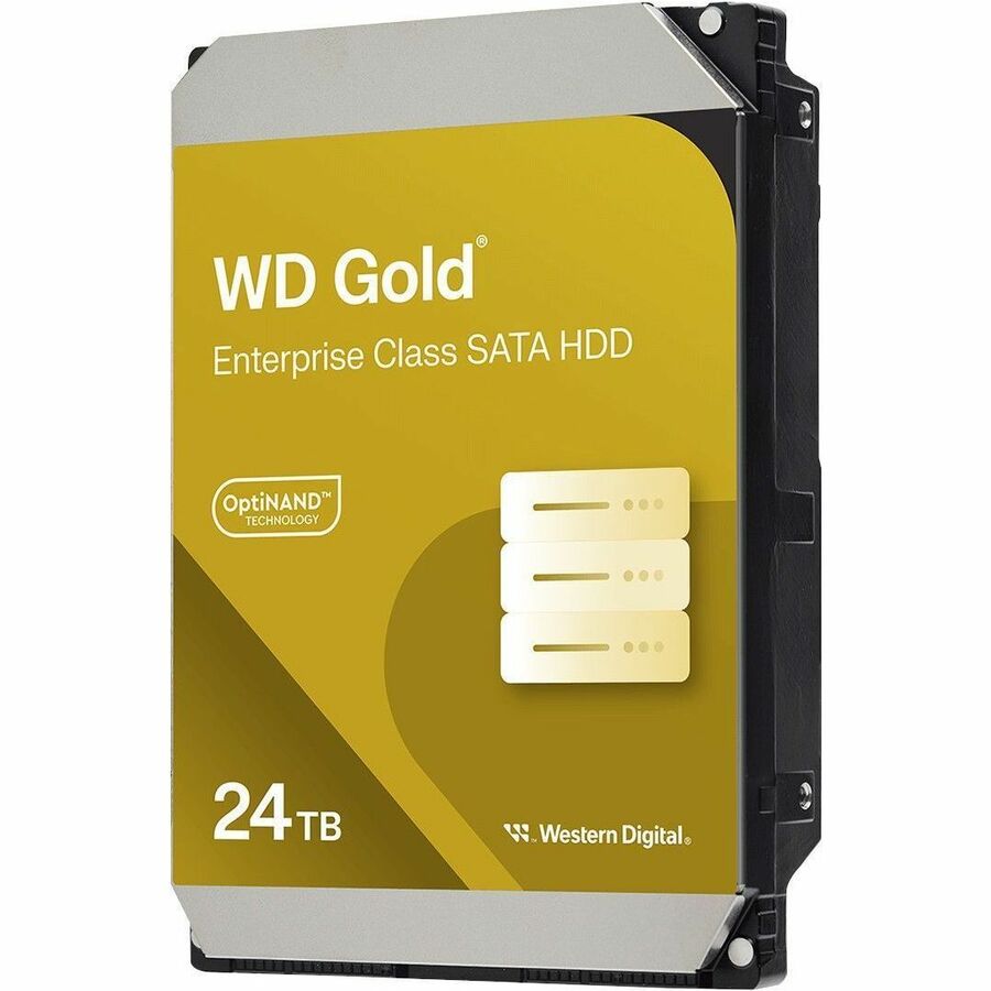 Disque dur WD Gold WD242KRYZ 24 To - 3,5" interne - SATA (SATA/600) - Méthode d'enregistrement magnétique conventionnel (CMR) WD242KRYZ