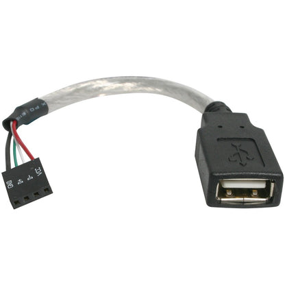 StarTech.com 6in USB 2.0 Cable - USB A to USB 4 Pin Header F/F USB A Female to Motherboard Header Adapter - USB cable - 4 pin USB Type A (F) - 4 pin MPC (F) - 15 cm USBMBADAPT