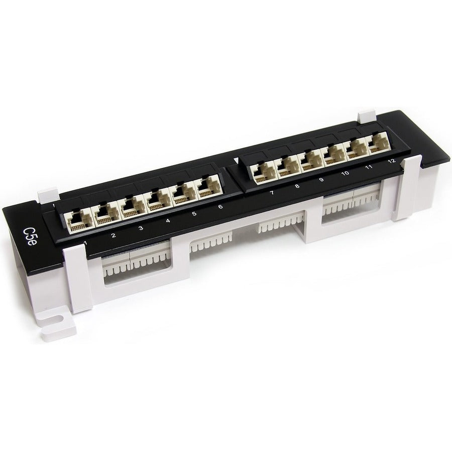 Panneau de brassage mural StarTech.com 1U 12 ports Cat5e 110 - 45 degrés PANEL4512