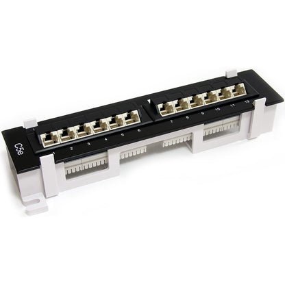 Panneau de brassage mural StarTech.com 1U 12 ports Cat5e 110 - 45 degrés PANEL4512
