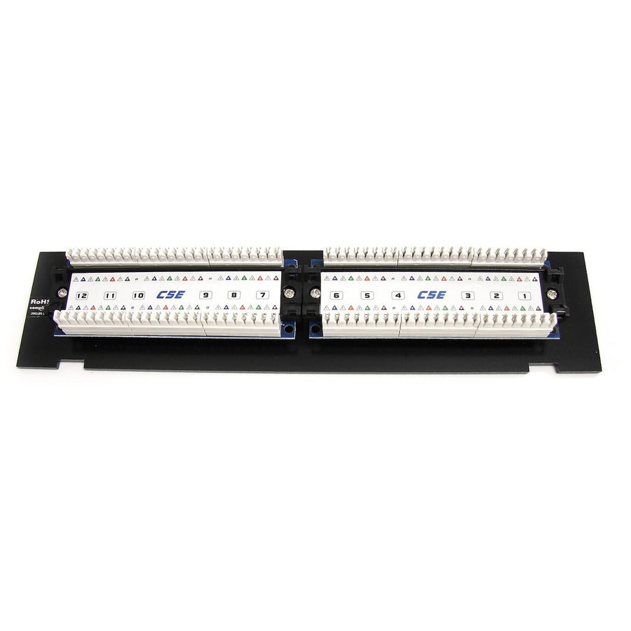 Panneau de brassage mural StarTech.com 1U 12 ports Cat5e 110 - 45 degrés PANEL4512