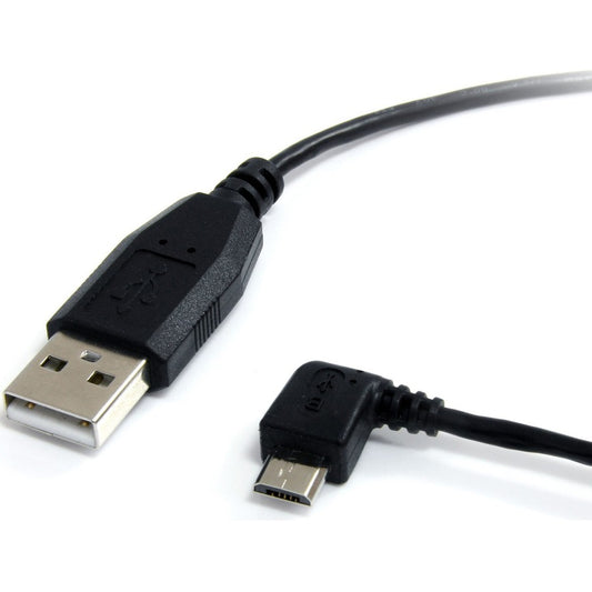 Câble micro USB StarTech.com de 0,9 m - A vers Micro B coudé vers la gauche UUSBHAUB3LA