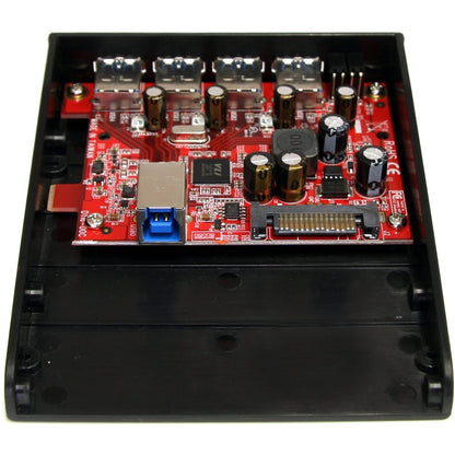 StarTech.com USB 3.0 Front Panel 4 Port Hub - 3.5 5.25in Bay 35BAYUSB3S4