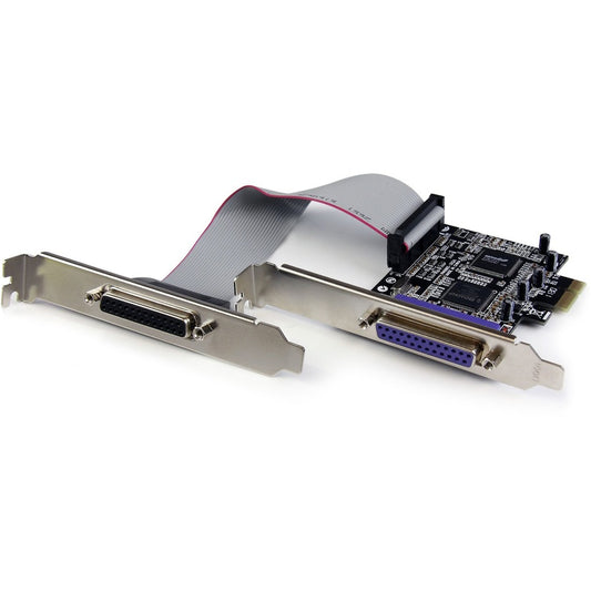 StarTech.com Carte adaptateur parallèle PCI Express / PCI-e à 2 ports - IEEE 1284 avec support à profil bas PEX2PECP2