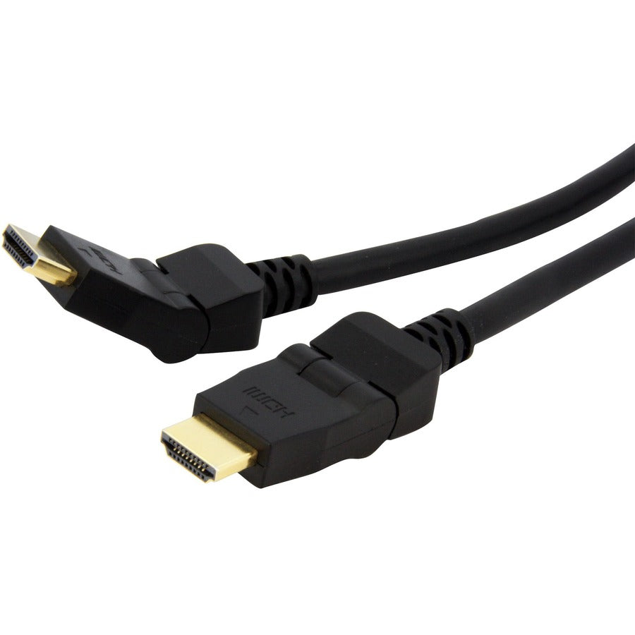 StarTech.com Câble HDMI pivotant de 1,8 m, cordon HDMI UHD rotatif haute vitesse 4K 30 Hz, câble pivotant HDMI 1.4 avec connecteur pivotant à 180° M/M HDMIROTMM6