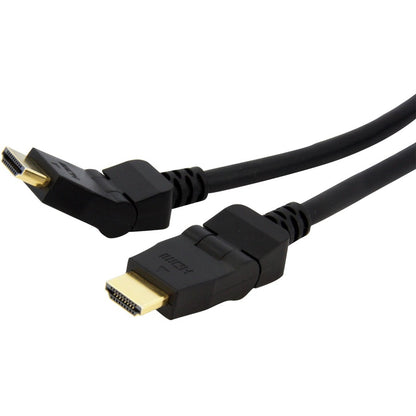 StarTech.com Câble HDMI pivotant de 1,8 m, cordon HDMI UHD rotatif haute vitesse 4K 30 Hz, câble pivotant HDMI 1.4 avec connecteur pivotant à 180° M/M HDMIROTMM6