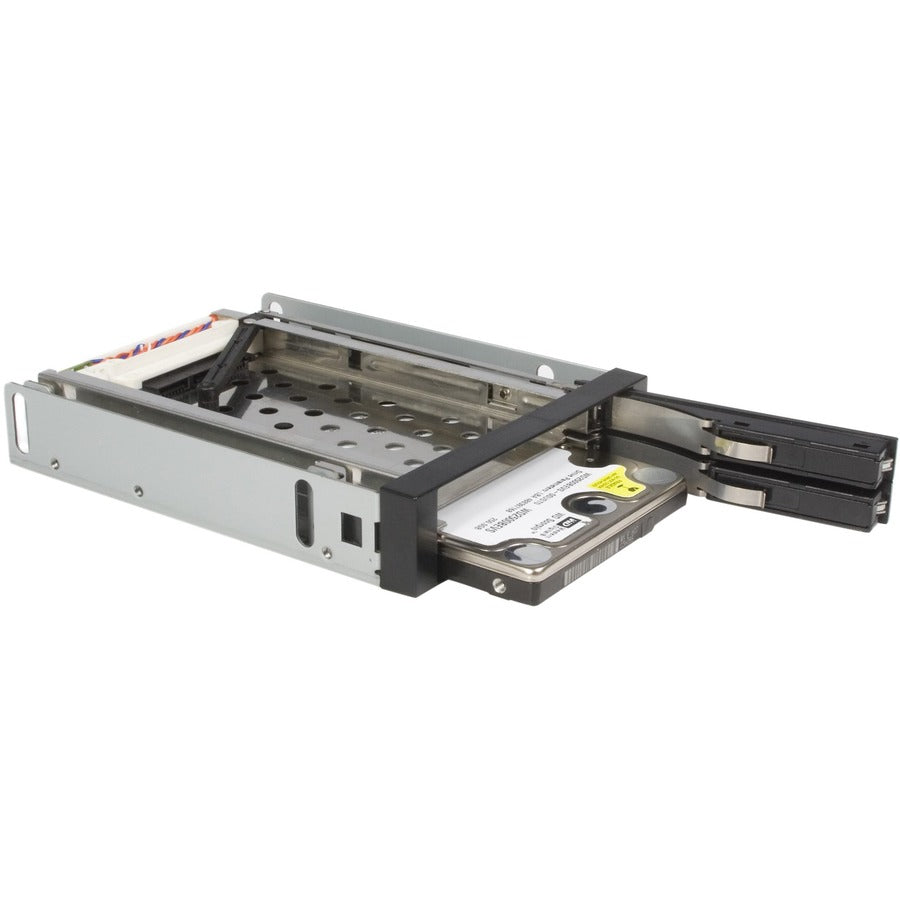 StarTech.com Adaptateur de baie de stockage pour rack mobile SATA sans plateau pour 2 disques 2,5 pouces - Noir HSB220SAT25B