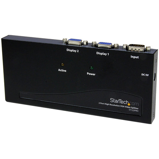 StarTech.com Répartiteur vidéo VGA haute résolution à 2 ports - 350 MHz ST122PRO
