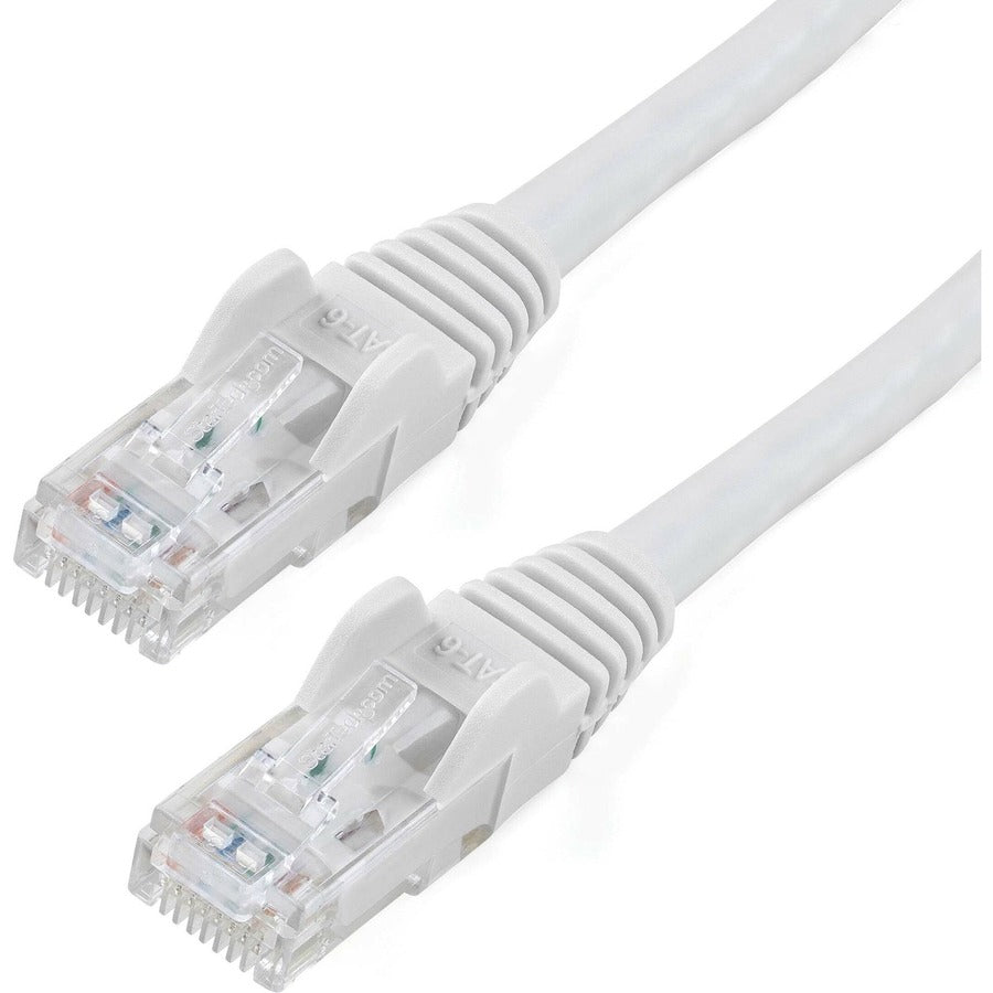 Câble Ethernet CAT6 StarTech.com de 4,3 m - Gigabit sans accroc - 100 W PoE UTP 650 MHz - Cordon de raccordement de catégorie 6 - Câblage certifié UL/TIA N6PATCH14WH