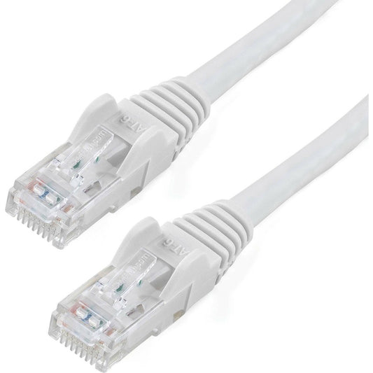 Câble Ethernet CAT6 StarTech.com de 4,3 m - Gigabit sans accroc - 100 W PoE UTP 650 MHz - Cordon de raccordement de catégorie 6 - Câblage certifié UL/TIA N6PATCH14WH