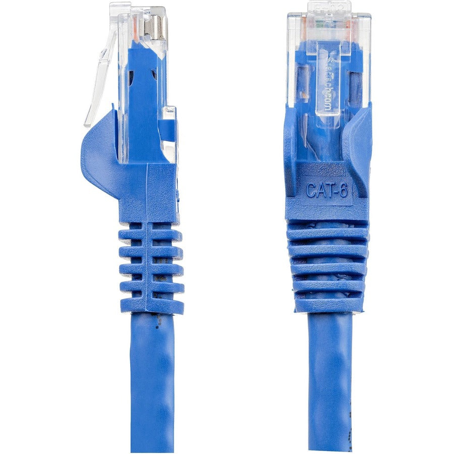 Câble Ethernet CAT6 StarTech.com de 38,1 m - Gigabit sans accroc - 100 W PoE UTP 650 MHz - Cordon de raccordement catégorie 6 - Câblage certifié UL/TIA N6PATCH125BL
