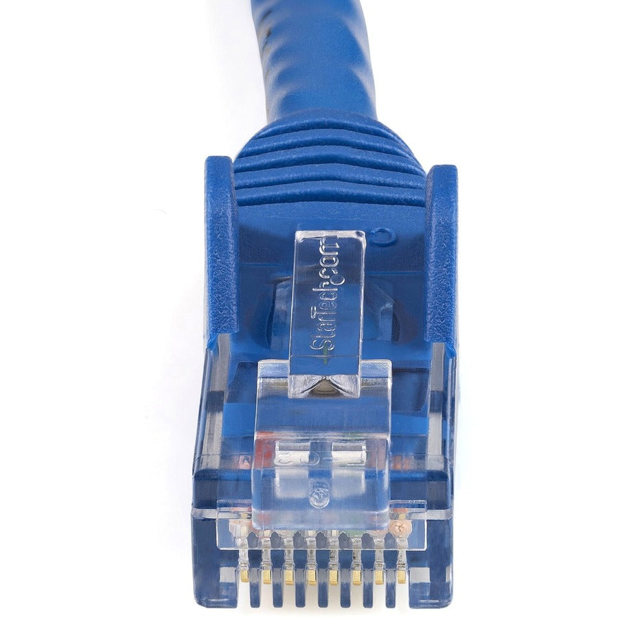 Câble Ethernet CAT6 StarTech.com de 38,1 m - Gigabit sans accroc - 100 W PoE UTP 650 MHz - Cordon de raccordement catégorie 6 - Câblage certifié UL/TIA N6PATCH125BL