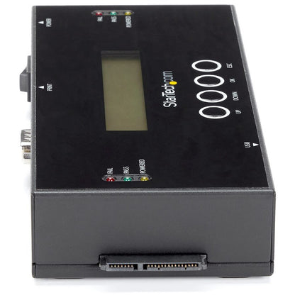 StarTech.com Duplicateur et effaceur de disque dur autonome 1:1, cloneur/copieur de disque dur/SSD SAS/SATA et effaceur/désinfecteur/nettoyeur de disque, sans outil SATSASDUPE11