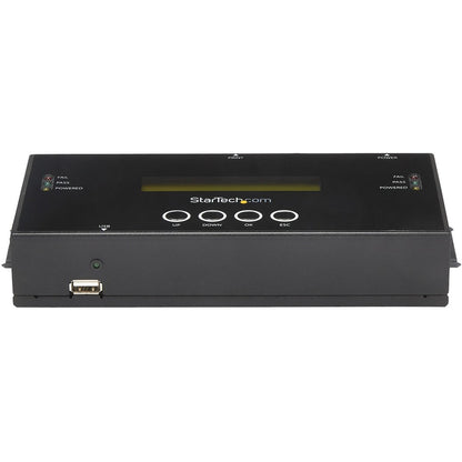 StarTech.com Duplicateur et effaceur de disque dur autonome 1:1, cloneur/copieur de disque dur/SSD SAS/SATA et effaceur/désinfecteur/nettoyeur de disque, sans outil SATSASDUPE11