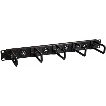 StarTech.com Organiseur de câbles 1U 19" - Crochet à anneau en D Gestionnaire de câbles pour rack réseau/serveur - Panneau de câbles horizontal pour centre de données CABLMANAGERH