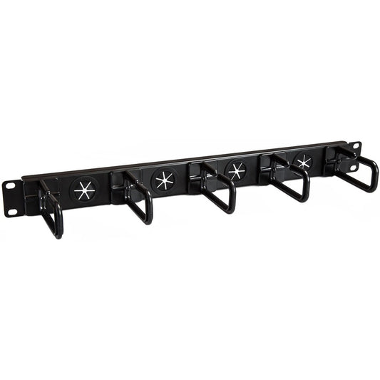 StarTech.com Organiseur de câbles 1U 19" - Crochet à anneau en D Gestionnaire de câbles pour rack réseau/serveur - Panneau de câbles horizontal pour centre de données CABLMANAGERH
