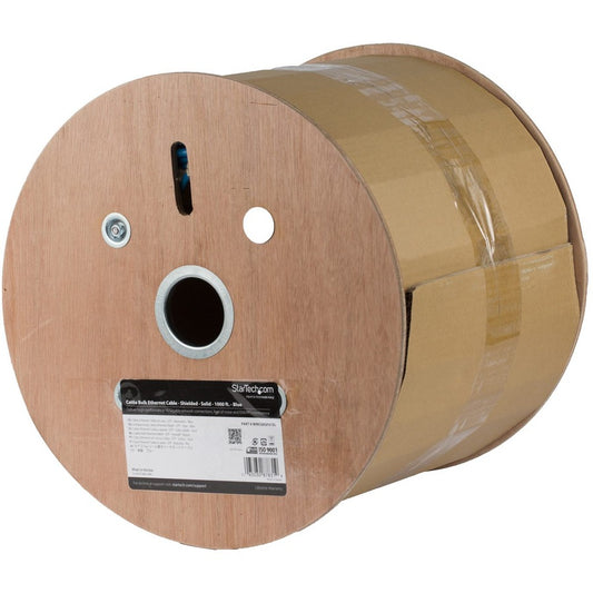 Câble Ethernet Cat 6a en vrac StarTech.com - 304,8 m - Solide - CMR - Bleu - Conforme TAA WIRC6ASPATBL