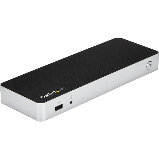 StarTech.com Station d'accueil USB C pour deux écrans avec alimentation 60 W - USB 3.1 Gen 1 Type C vers HDMI ou DVI - 5 x USB - Station d'accueil pour ordinateur portable Windows MST30C2HHPD