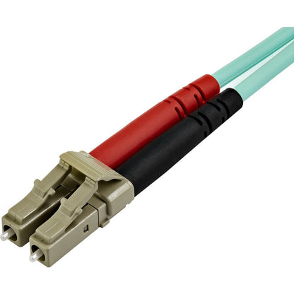 Câble de raccordement à fibre optique duplex multimode LC vers LC OM3 de 15 m de StarTech.com - Aqua - 50/125 - Câble à fibre optique LSZH - 10 Gb (A50FBLCLC15) A50FBLCLC15
