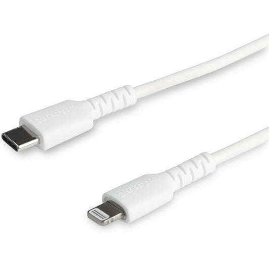 Câble USB-C vers Lightning durable de 1 m de StarTech.com, câble de charge/synchronisation robuste et résistant pour Apple iPhone/iPad certifié MFi RUSBCLTMM1MW