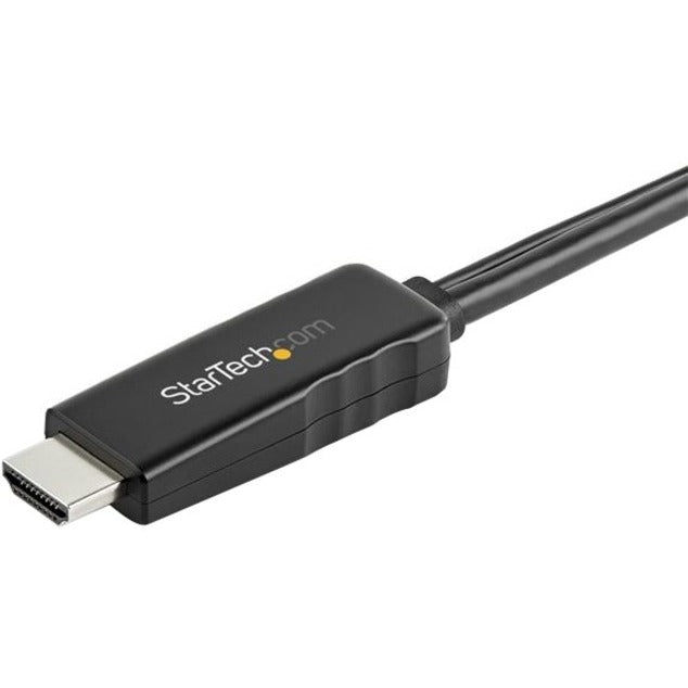 StarTech.com Câble HDMI vers Mini DisplayPort 4K 30 Hz de 1 m - Câble adaptateur HDMI vers mDP actif avec audio - Alimentation USB - Convertisseur vidéo HD2MDPMM1M