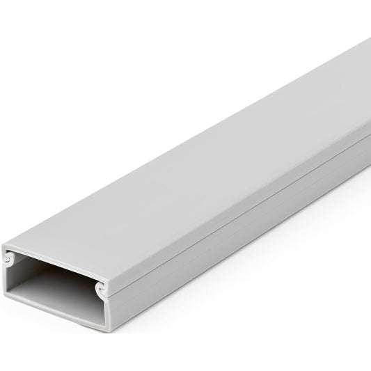 StarTech.com Chemin de câbles avec cache 38 mm de large x 16 mm de haut, longueur 2 m, kit de cache-câble réseau/alimentation, homologué UL CBMWD3816