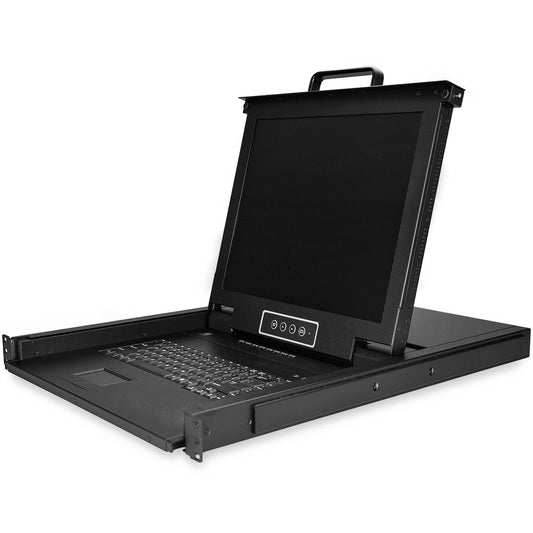 StarTech.com Console KVM 8 ports à montage en rack avec câbles - Commutateur KVM intégré avec écran LCD 17" - Tiroir KVM LCD 1U MTBF 50 000 - Prise en charge USB + VGA RKCONS1708K